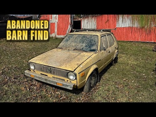 Volkswagen Rabbit: ABANDONED In Barn for 28 Years! Satisfying Car Detailing Restoration