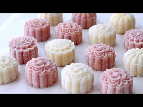 Snow Skin Mooncake🥮No-Bake!(classic egg custard filling) | Cong Cooking