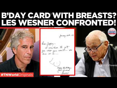 Les Wexner Confronted Over BIZARRE Epstein Birthday Card