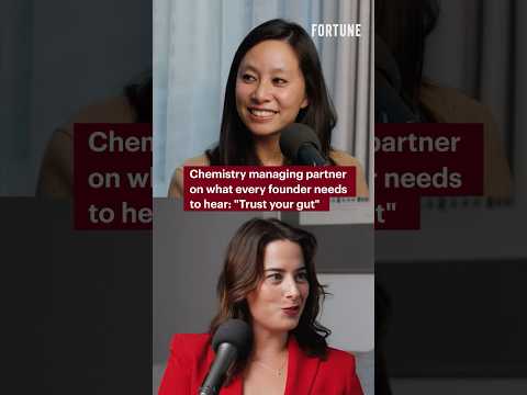 Chemistry managing partner on what every founder needs to hear: "Trust your gut" #advice #trust