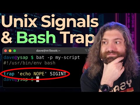 Trapping signals with `trap` in Bash! Responding to Unix signals. You Suck at Programming #064