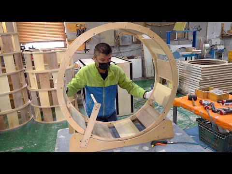 Amazing Process of making wooden furniture for cat