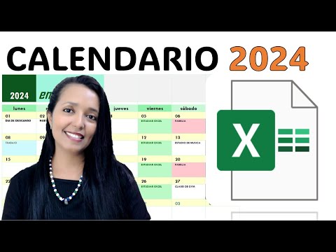 CREA UN CALENDARIO DE ACTIVIDADES 2024 SUPER FACIL Y RÁPIDO EN EXCEL Y SIN FORMULAS.