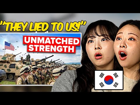 Korean Girls First Time Reacting To The Power of The US Military!