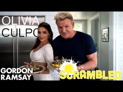 Olivia Culpo Tries To Beat Gordon Ramsay In A Breakfast Pizza Cookoff | Scrambled