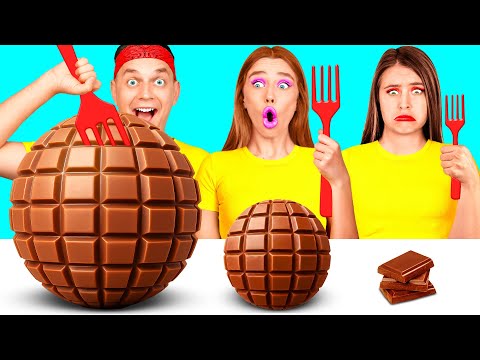 Велика, Середня або Маленька Тарілка Челендж | Смішні Кулінарні Війни BaRaDa Challenge