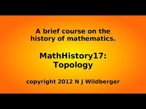 Topology | Math History | NJ Wildberger