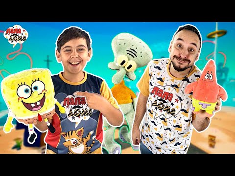 ПАПА РОБ И ЯРИК ИГРАЮТ В ГУБКА БОБ: ПОГОНЯ ЗА ФОРМУЛОЙ! ПАТРИК И СКВИДВАРД - НОВОЕ ПРИКЛЮЧЕНИЯ!