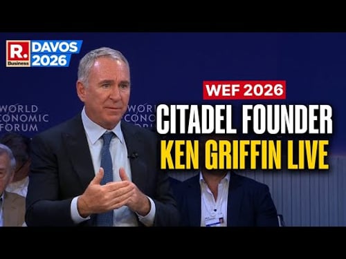 WEF LIVE: Ken Griffin, President And CEO Of Citadel, Speaks At World Economic Forum | Davos
