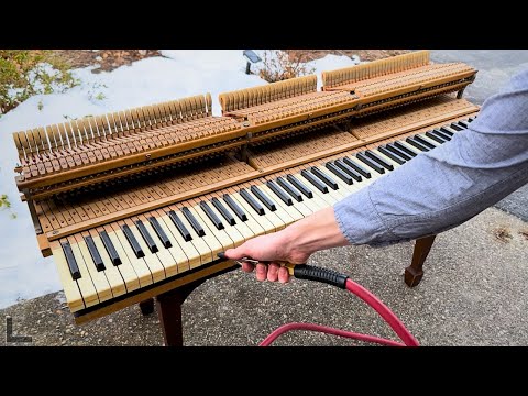 Cleaning 80 Years of Dust From a Piano