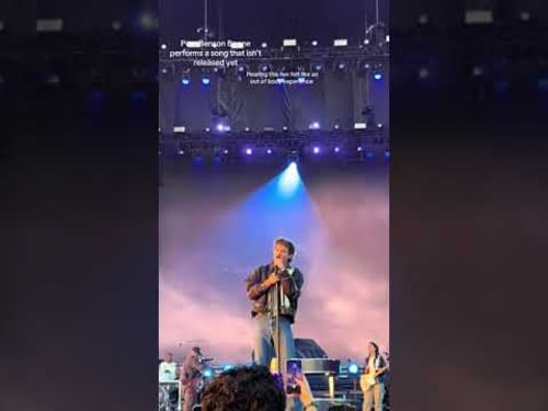 Benson Boone performing the "Momma Song" at Riverbeat Music Festival in Memphis, NT!