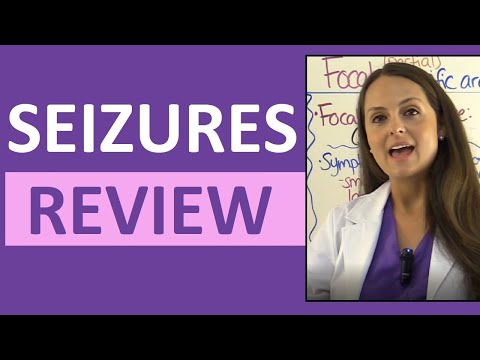 Seizures (Epilepsy) Nursing NCLEX: Tonic-Clonic, Generalized, Focal, Symptoms
