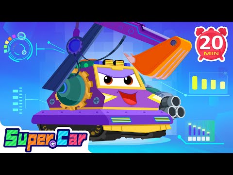 最強組合 + 驚險飛行 | 車車兒歌合輯 | 交通工具 | 卡通 Cartoon | 超級汽車兒歌童謠 | 兒童音樂劇 | 超級汽車