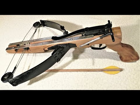 There was no such crossbow on YouTube yet. DIY crossbow