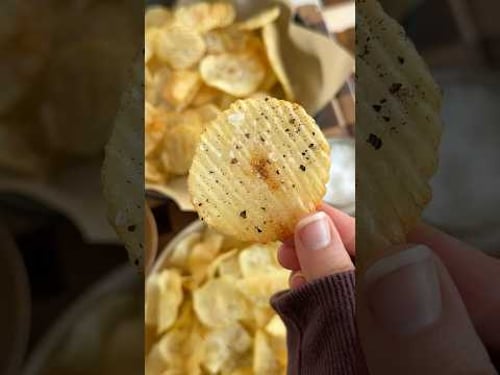 you only need TWO ingredients to make potato chips at home!