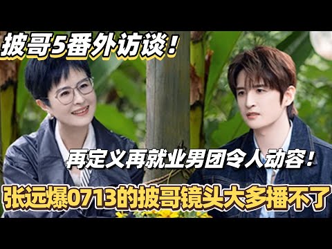 张远爆料0713在披哥的镜头大多播不了?!定义再就业男团为第二次发小令人动容!#披荆斩棘2025 #0713 #再就业男团 #张远 #苏醒