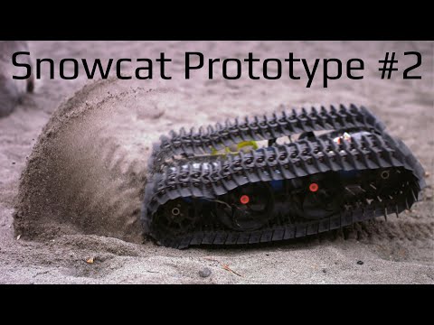 3D Printed Snowcat on Sand - Will it Survive?