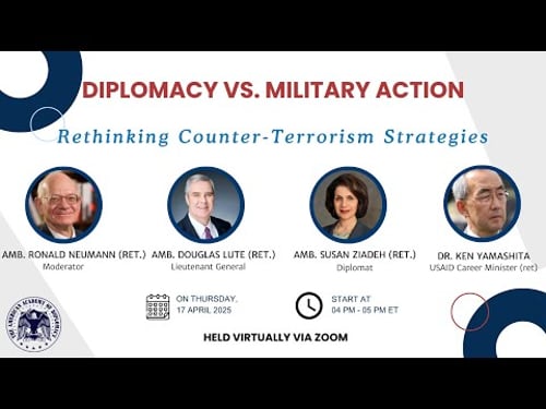 Panel Discussion: "Diplomacy vs. Military Action: Rethinking Counter-Terrorism Strategies"