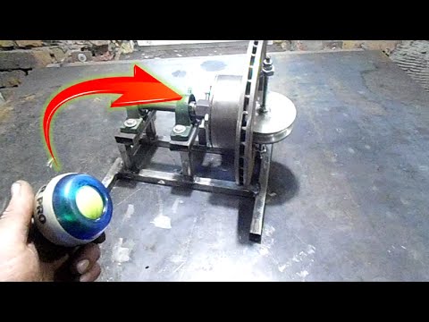 New Free Energy Generator!! How to make a free energy generator a flywheel mechanism. Gyroscope