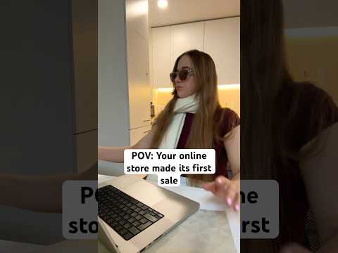 That first sale hits different 😎