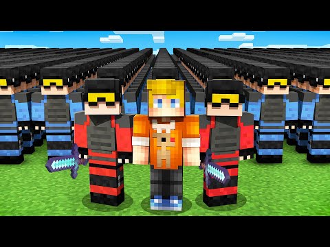 Я Нанял 100 ОХРАННИКОВ и Затроллил ЮТУБЕРА в Майнкрафт...