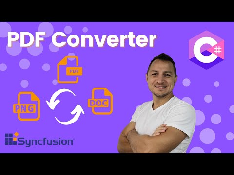 Build your own PDF Converter with Csharp WPF and Syncfusion for PC from scratch