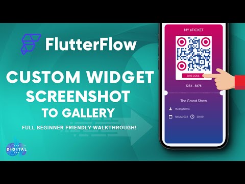 #FlutterFlow Custom Widget Screenshot to Users Device - Walkthrough!