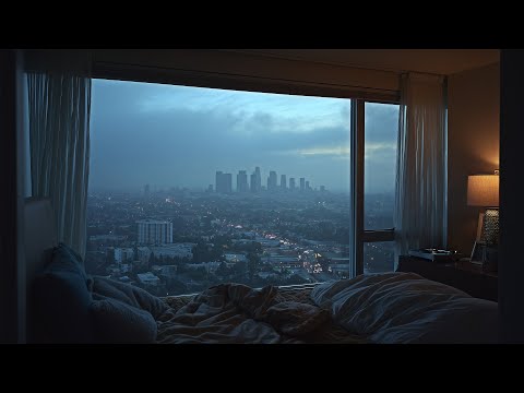 Relaxing Summer Evening Rain In Los Angeles🌧️Calm Rain Ambience For Reading, Sleeping, Etc.