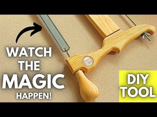 5 Skills, 1 Saw – This Handmade Bow Saw Deserves a Place in an Art Gallery! #art #woodworking #tools