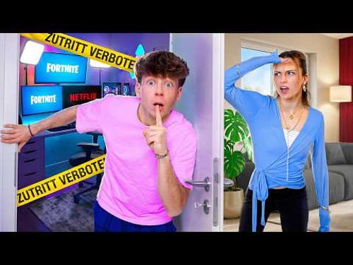 ICH habe einen GEHEIMEN Gaming Raum gebaut! 😳 (Verboten! ⛔️)