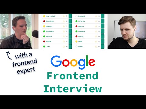 Google Frontend Interview With A Frontend Expert