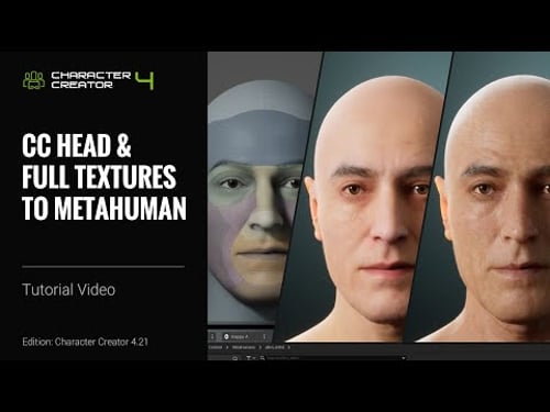 CC Head Shapes, 3D Faces, & Full-Body Textures to MetaHumans | Character Creator 4 Tutorial