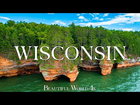 Wisconsin 4K - A Serene Retreat with Peaceful Lakes and Endless Green Fields - Relaxing Music