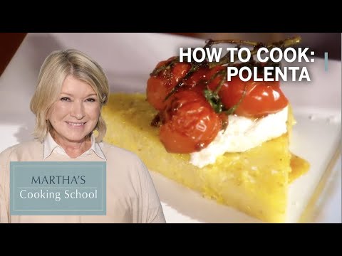 How to Make Martha's Sautéed Polenta with Tomatoes | Martha's Cooking School | Martha Stewart