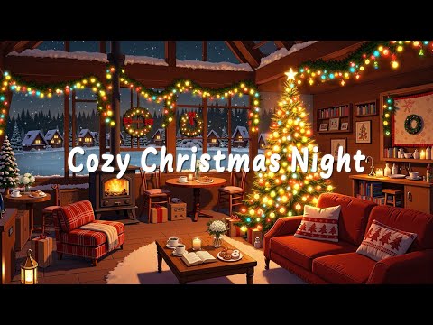 Cozy Christmas Night | Chill Lo-fi Jazz Beats to Study, Work, Relax