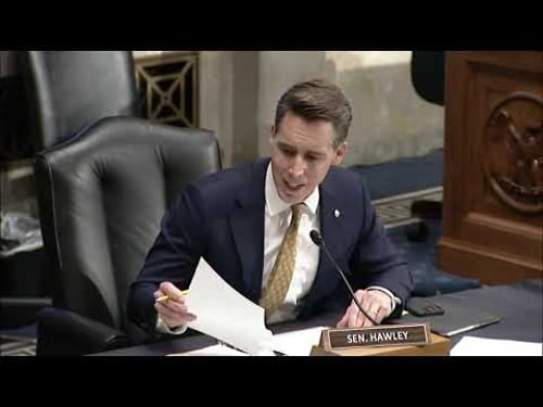 Hawley Grills DHS Official For Letting Illegal Aliens Through TSA With Arrest Warrants as I.D.