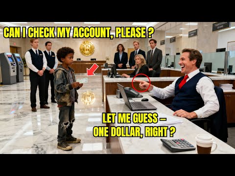 Black Kid in Worn-Out Shoes Went to Bank to Check Account — Manager Laughed Until He Saw the Balance