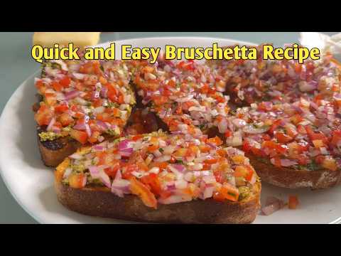 The best Italian bruschetta recipe || Easy Appetizer