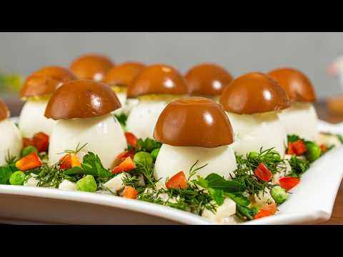 Każdy uwielbia ten łatwy i tani przepis! Przekąska "Grzyby na łące"