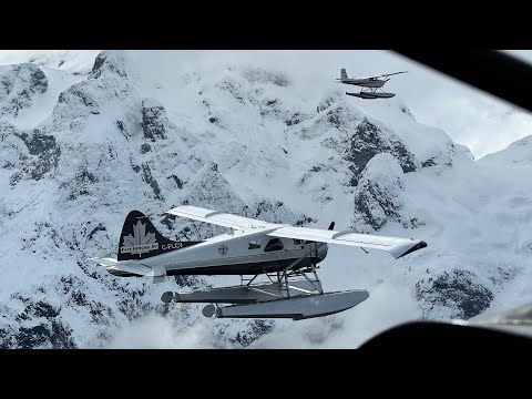 Fort Langley Air - DHC-2 Beaver and Cessna 180 formation flying