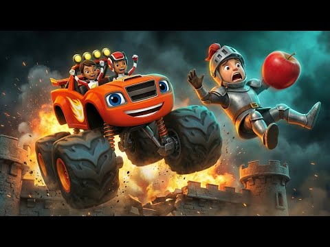 Blaze & Paw Patrol's EPIC Medieval Castle Rescue! Darington Needs YOU! 🏰🔥