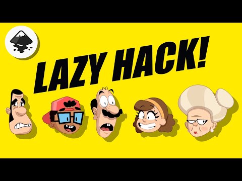 I Found the Easiest (and Laziest) Way to Draw Heads in Inkscape