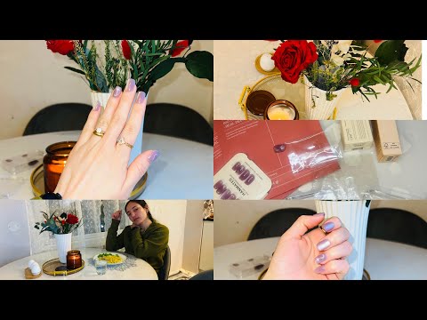 Silent vlog/Shaping Vlog/ Home Cooking Recipe👩🍳/ Easy Press On Nails At Home 💅 /