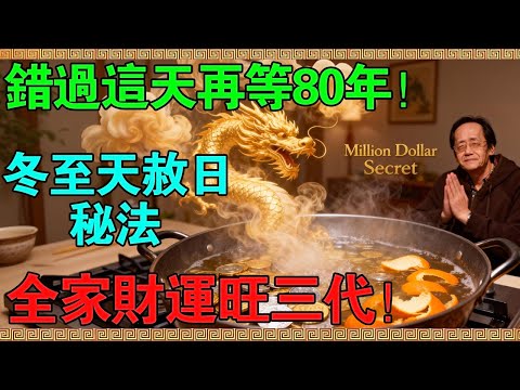 價值百萬的改運秘法!2025冬至撞上「天赦日」,倪海廈:錯過這天,你還要再等80年!#倪海廈 #冬至 #天赦日 #黃帝內經 #中醫養生 #國學 #易經 #開運 #招財 #2026運勢