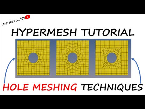 Hypermesh Meshing Tutorial | Meshing Tips and Tricks | Hole Meshing Techniques