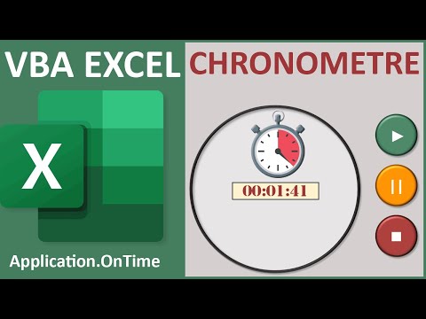 Timer in Excel VBA, stopwatch