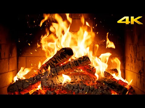 🔥 Fireplace Dream Escape with Dancing Firelight and Whispering Logs for Gentle Holiday Atmosphere