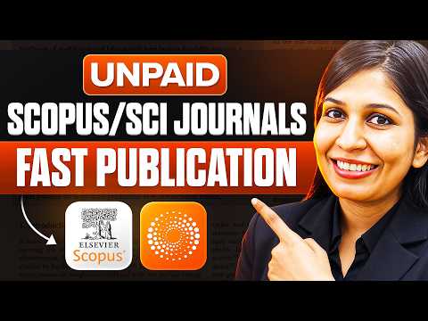 Find Unpaid Scopus/SCI Journals for fast publication