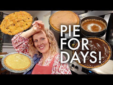 WE MADE FIVE THANKSGIVING PIES IN ONE NIGHT!