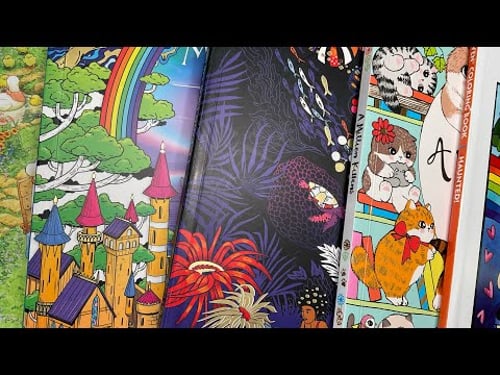 My favourite coloured pages from 2025 | Adult colouring